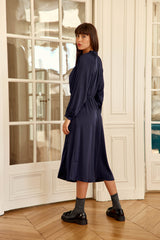 Robe midi fluide marine - Renan