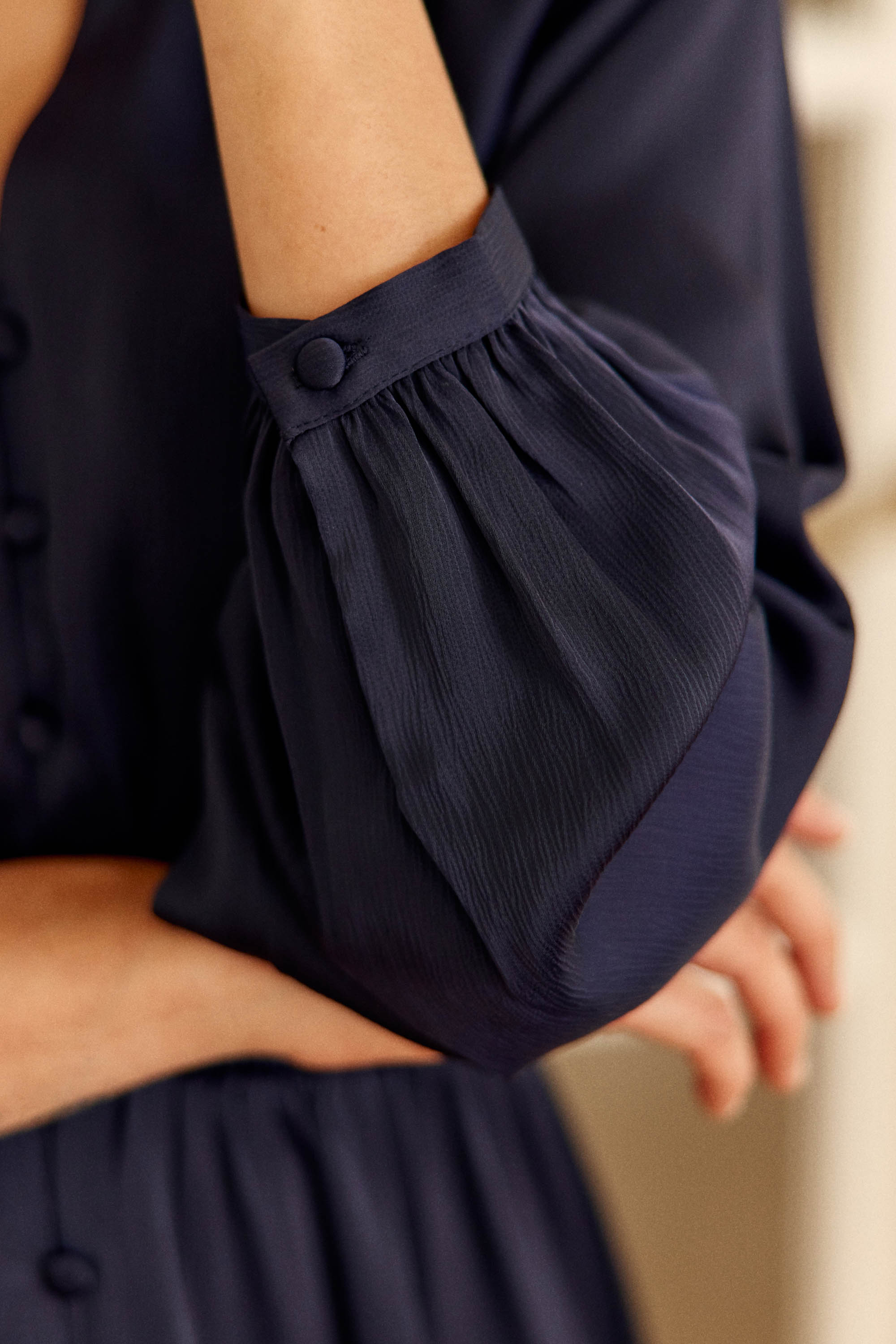 Robe midi fluide marine - Renan