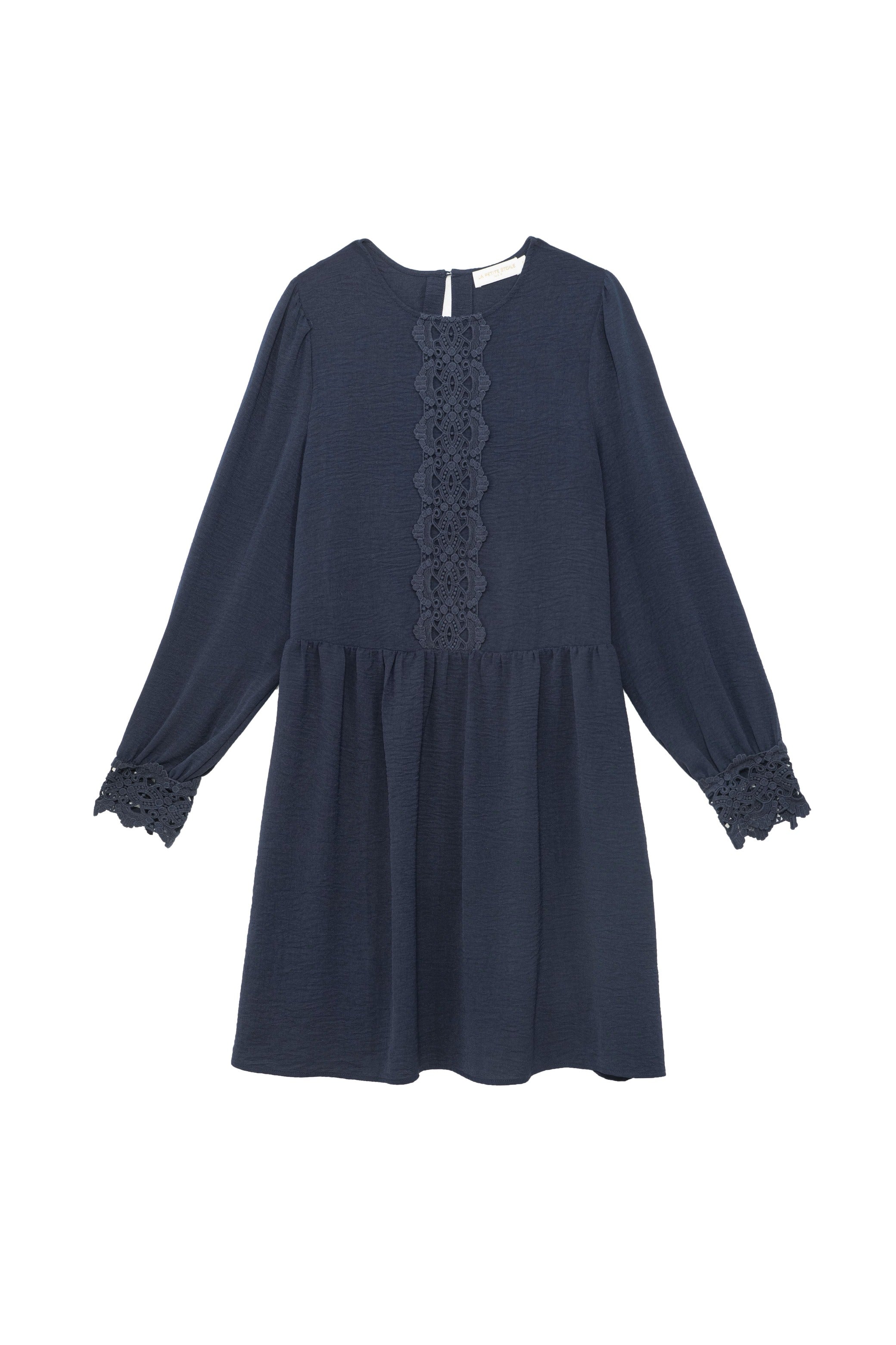 Robe courte dentelle marine - Riel