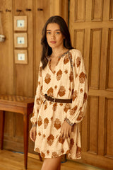 Robe courte à imprimés - Rilan