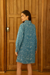 Robe courte denim stone - Roween