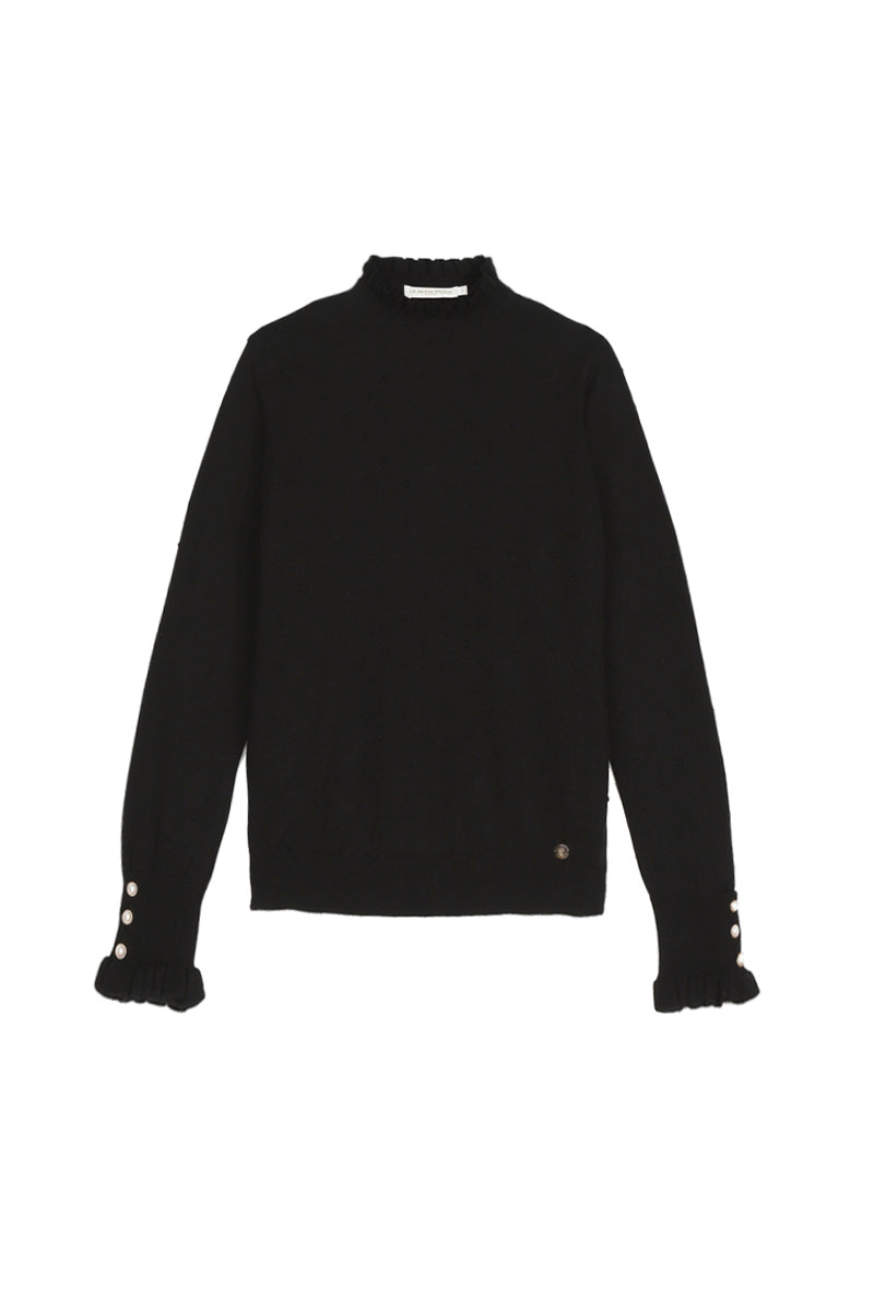 Pull col montant noir - Solferinos