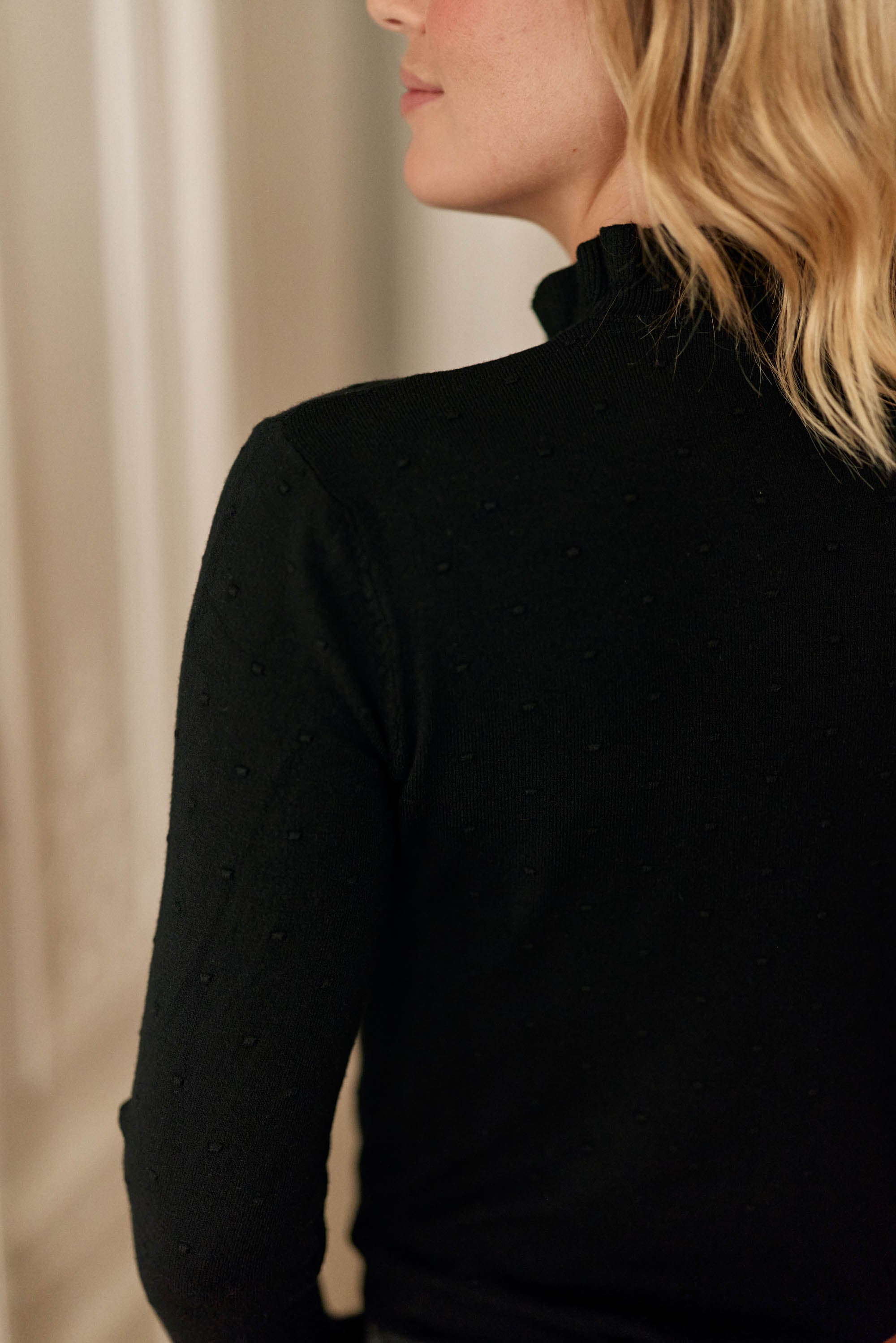 Pull col montant noir - Solferinos