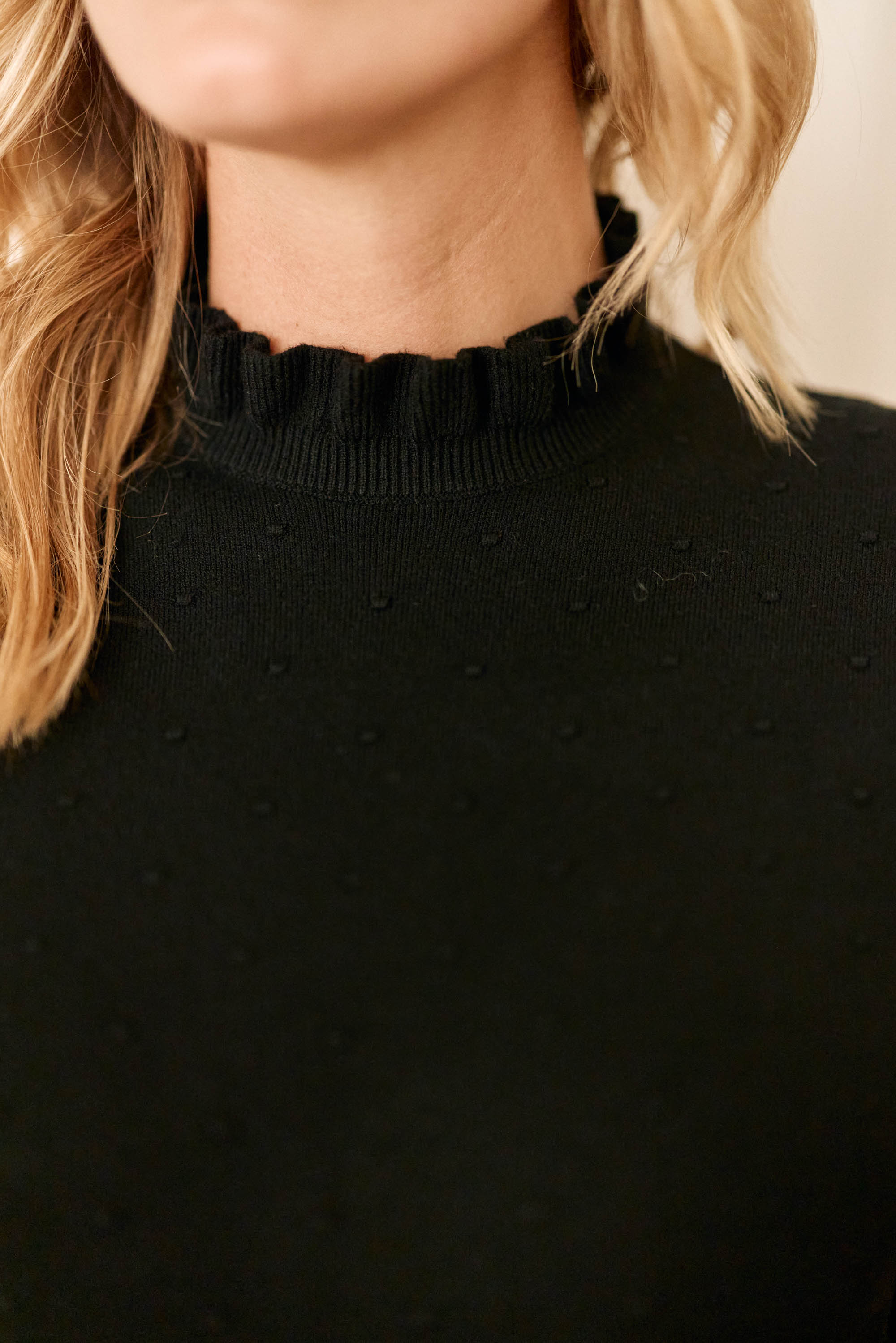 Pull col montant noir - Solferinos