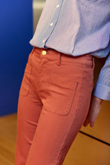 Jean flare vieux rose - Sonny