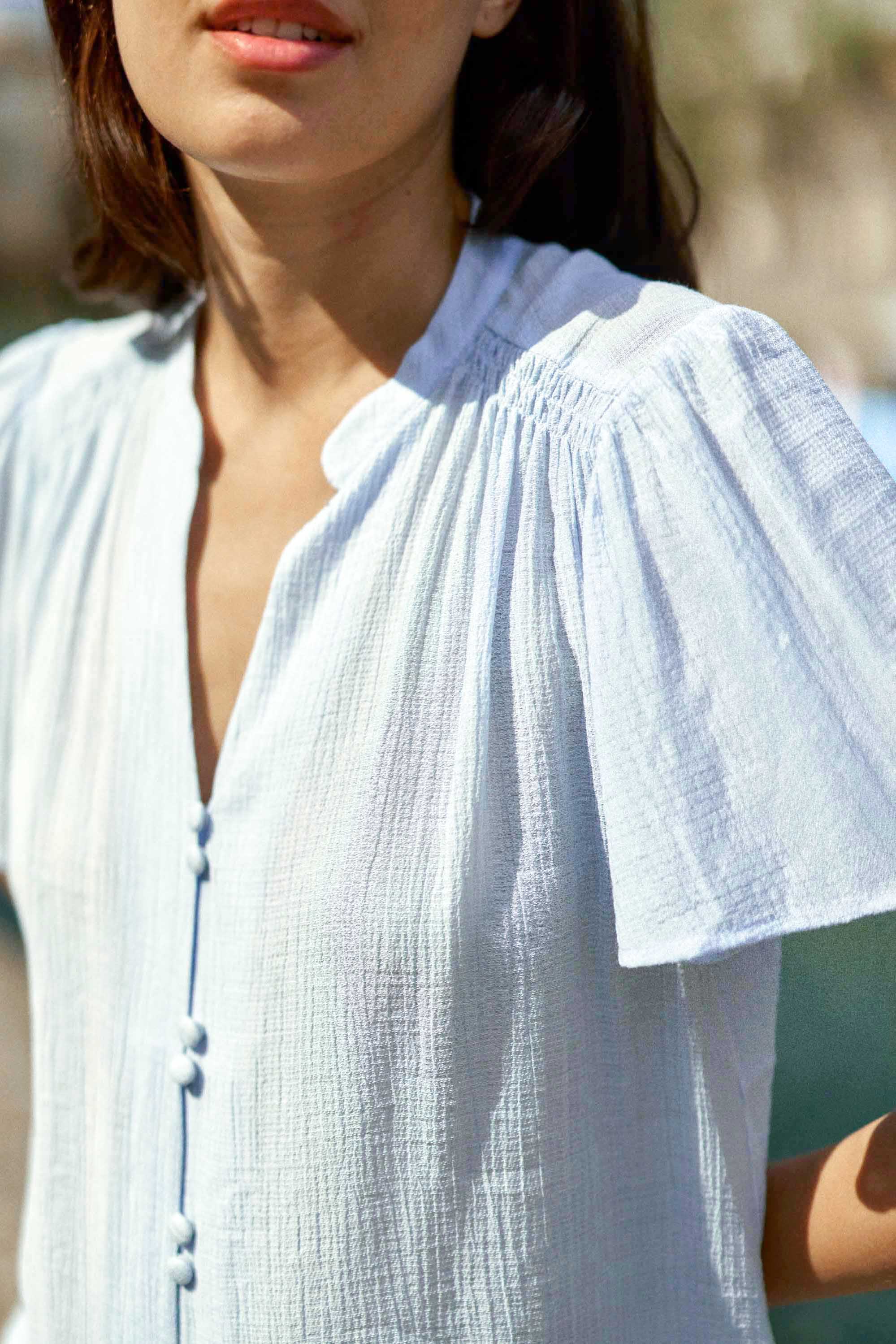 Top ciel effet gaufré - Tacha