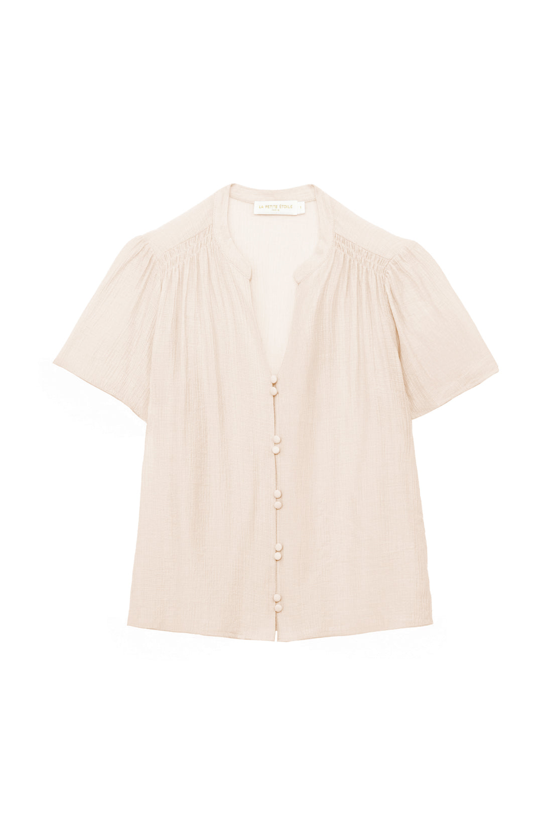 Top écru effet gaufré - Tacha