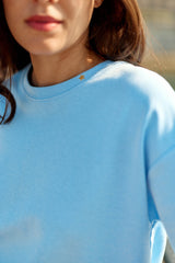 Sweat-shirt bleu - Tais