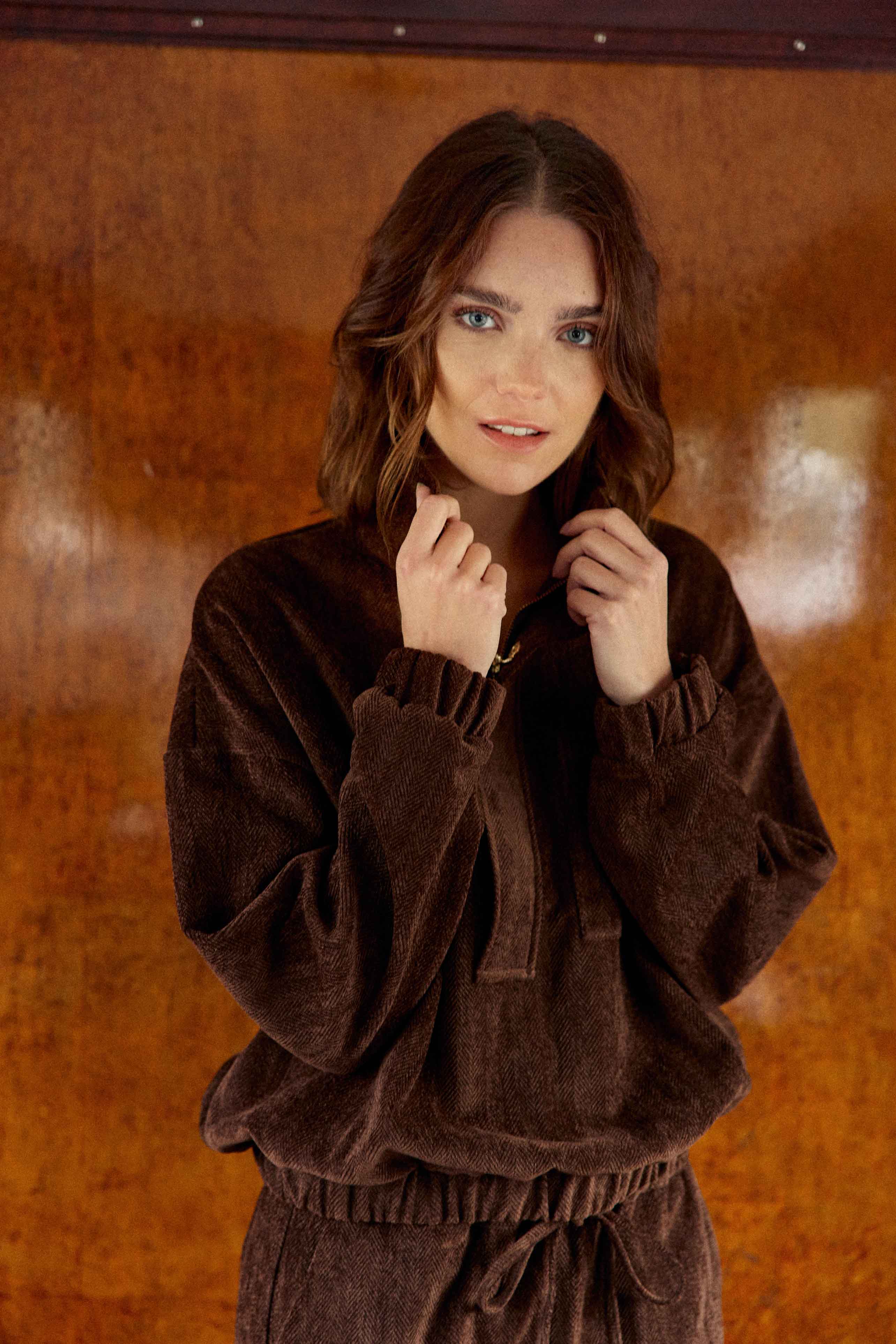 Sweat-shirt marron - Tayen