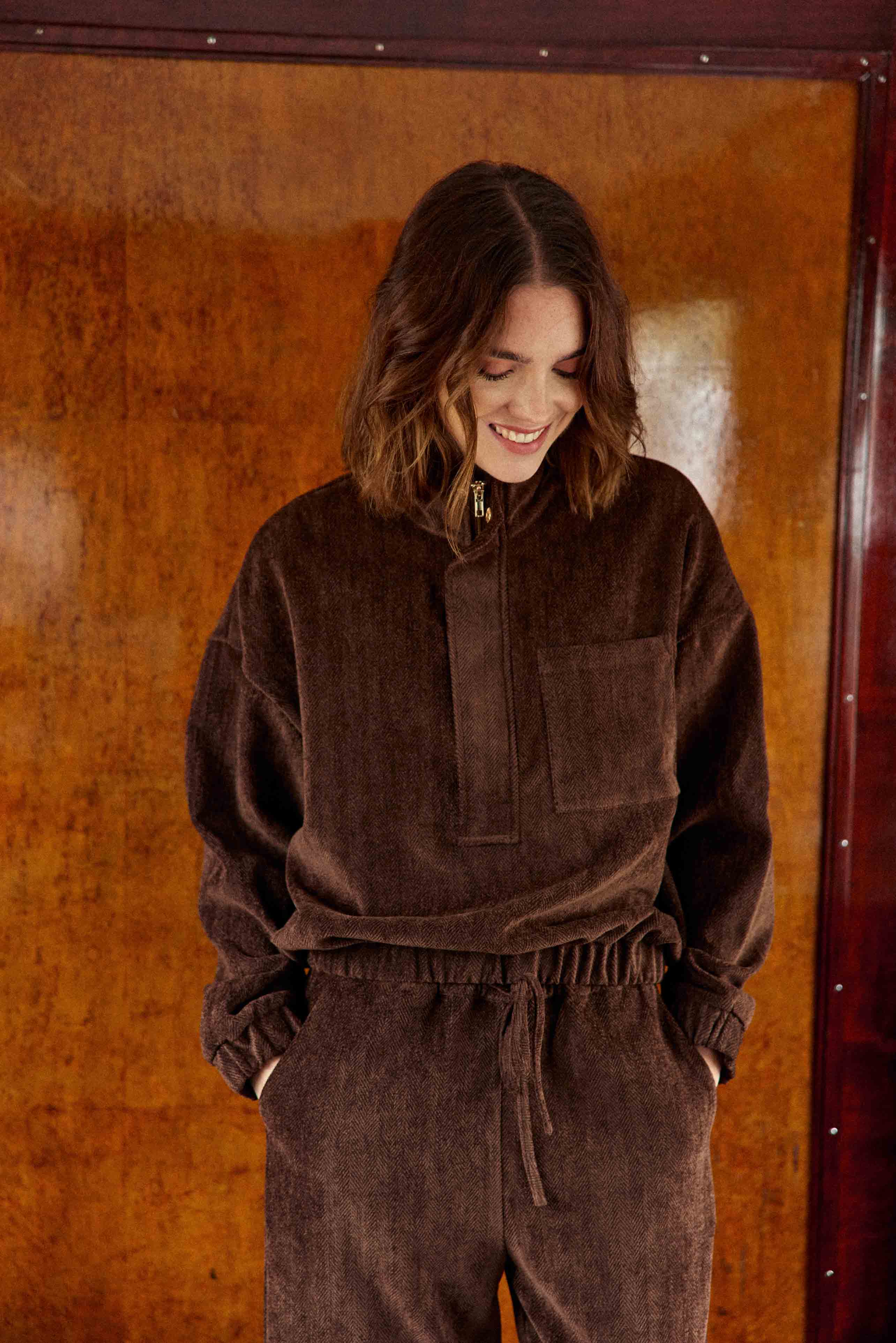 Sweat-shirt marron - Tayen