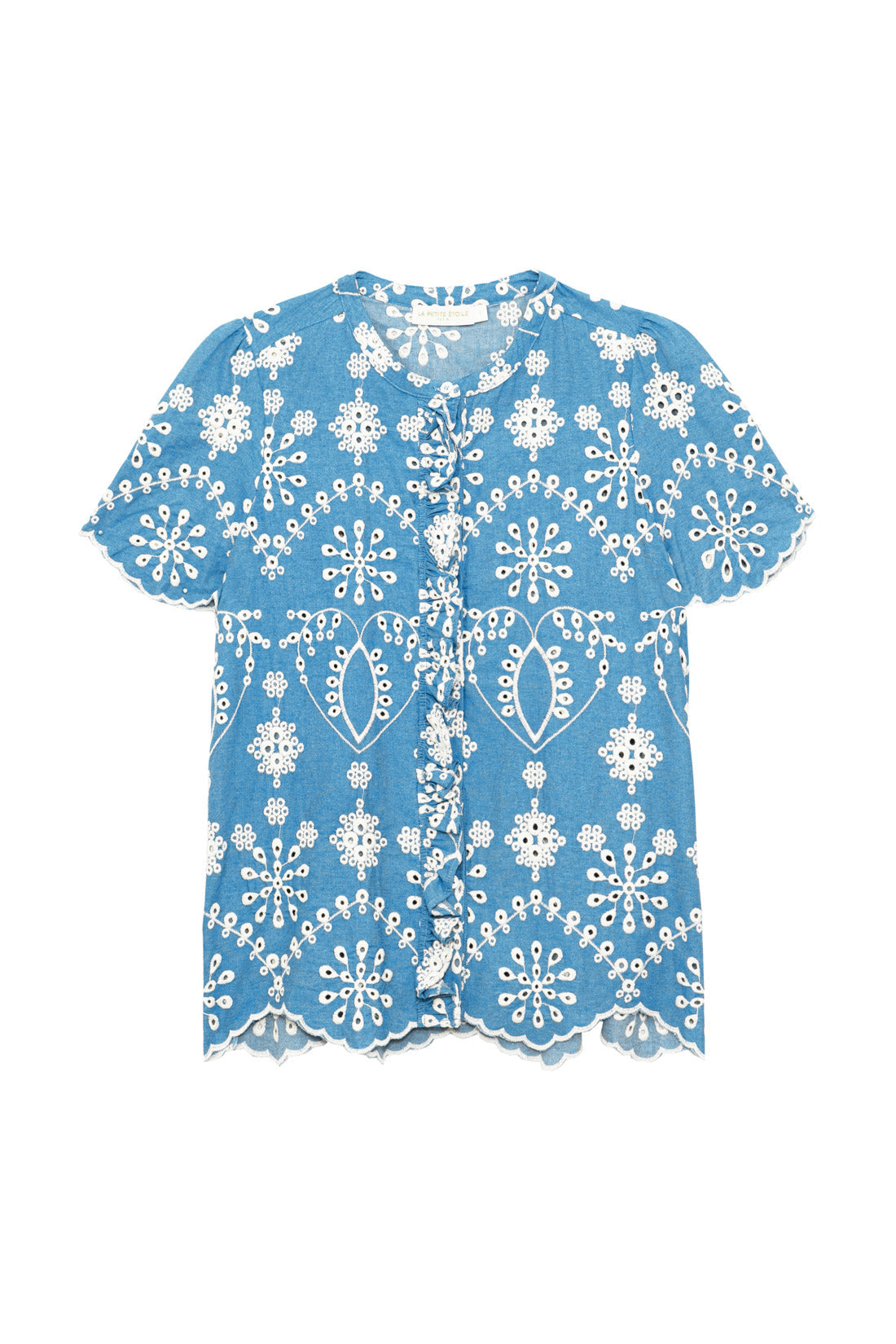 Top brodé manches courtes - Thea