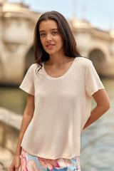 T-shirt beige - Tia
