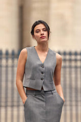 Veste sans manches grise - Vaite