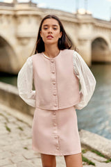 Veste sans manches rose - Valenti