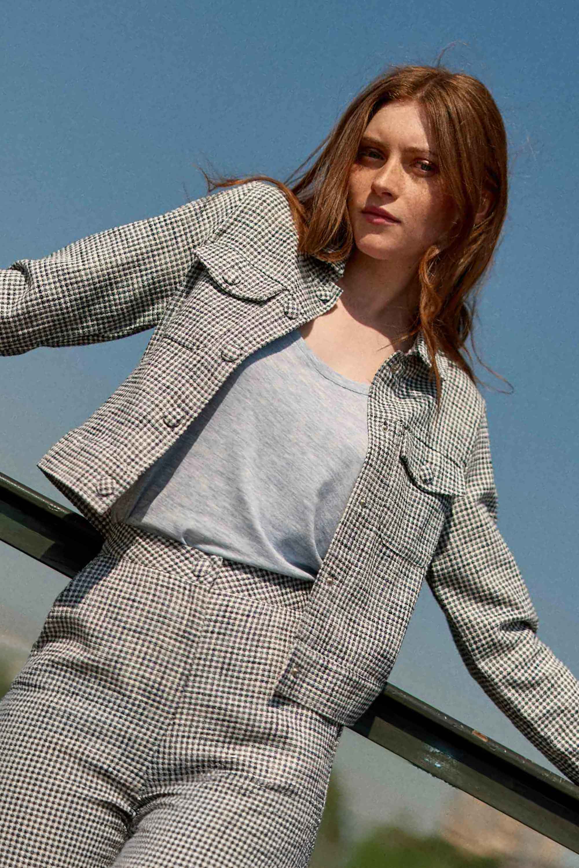 Veste courte vichy -  Vana