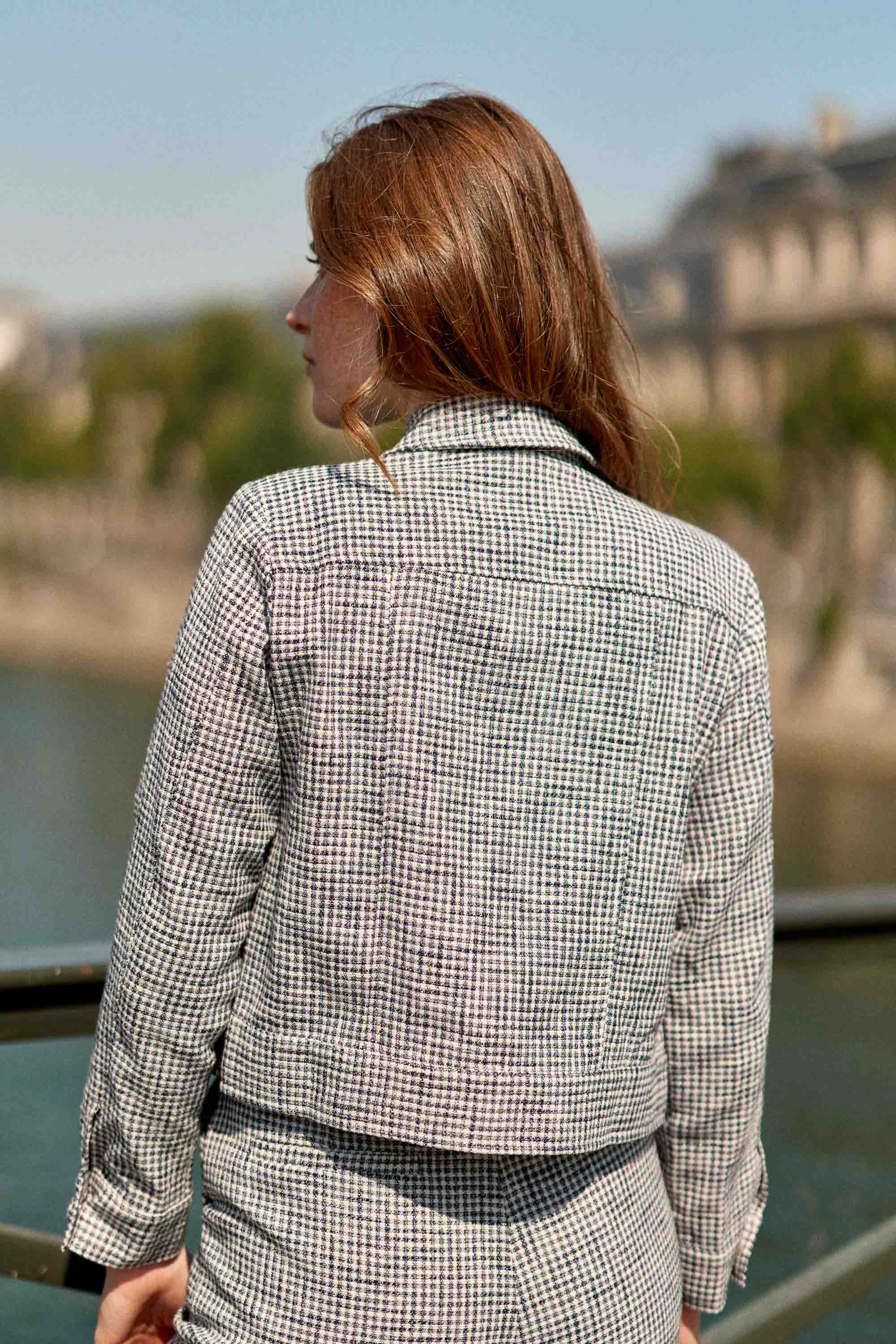 Veste courte vichy -  Vana