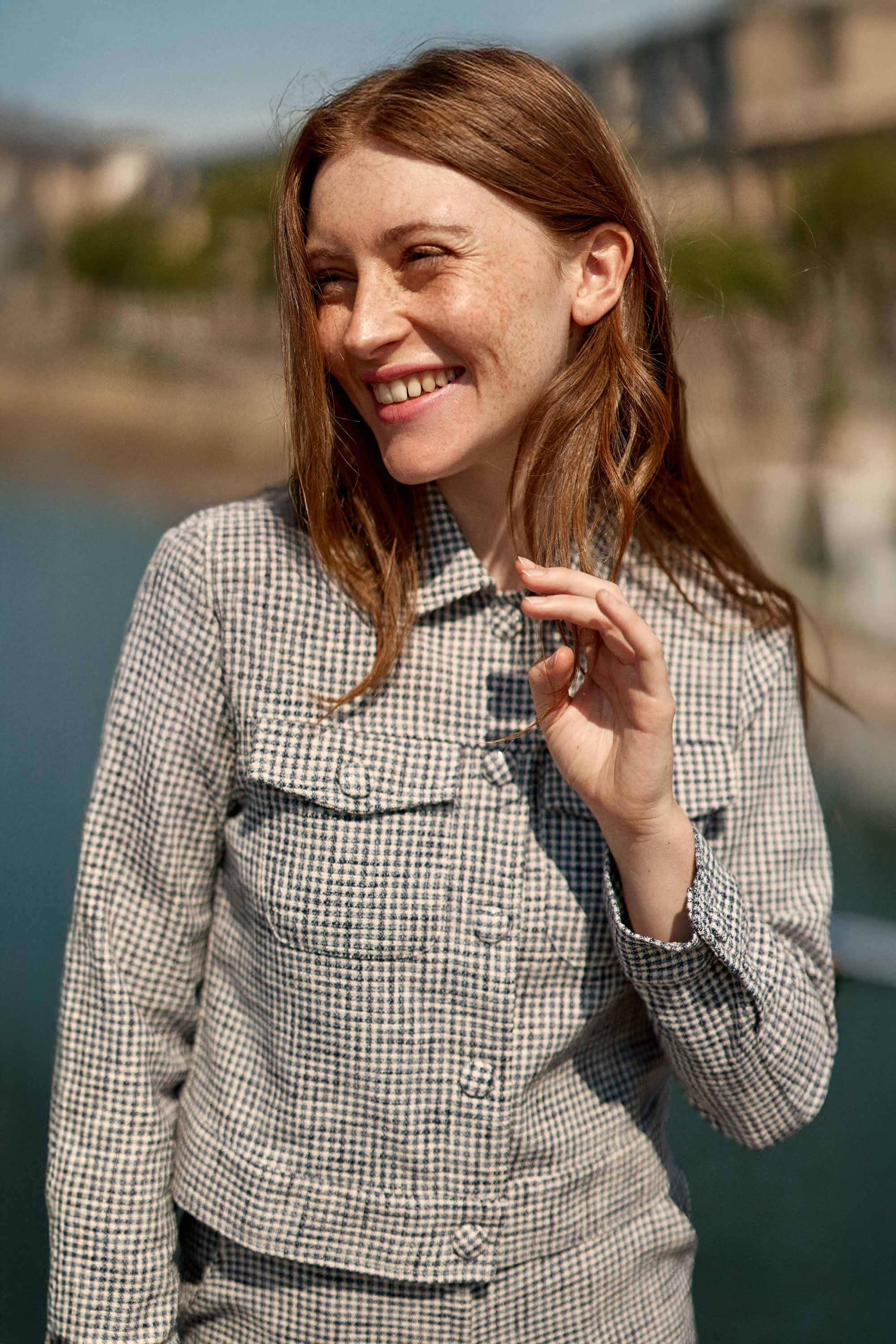 Veste courte vichy -  Vana