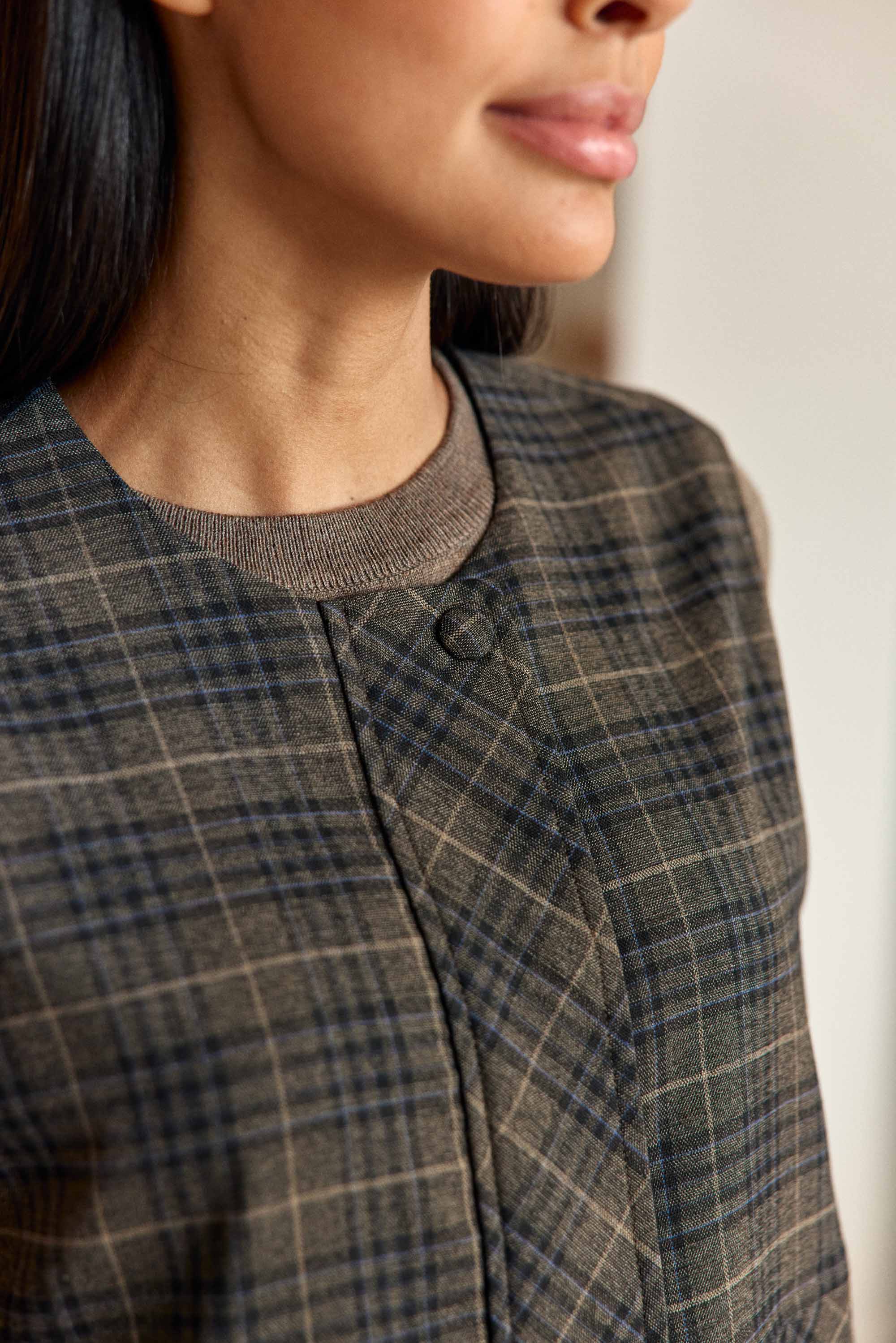 Veste sans manches à carreaux - Vance