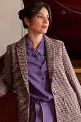 Veste tailleur pied de poule - Vaness