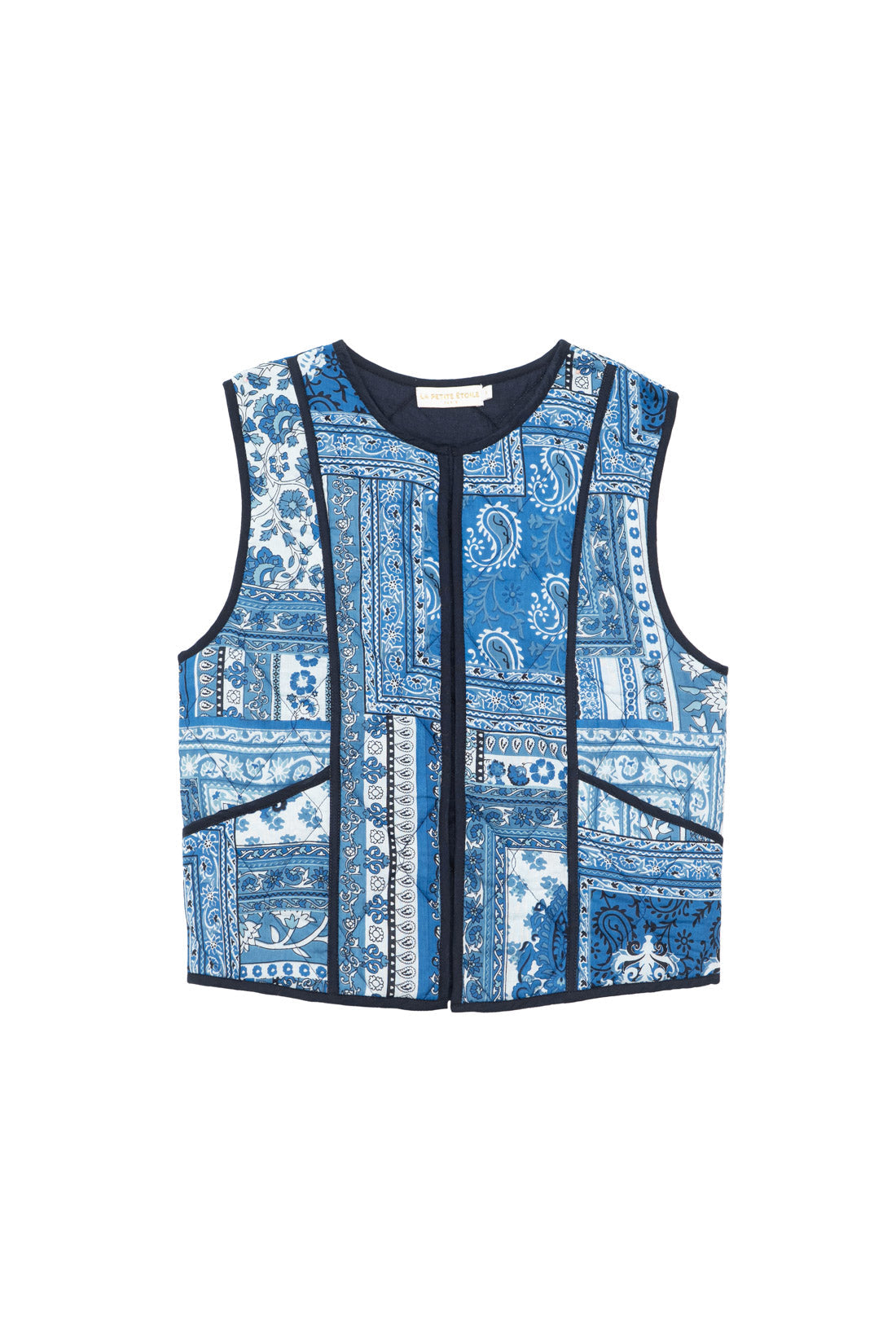 Veste sans manches patchwork - Vay