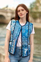 Veste sans manches patchwork - Vay