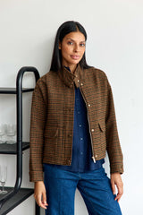 Veste à carreaux pied de poule - Velma