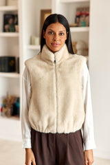 Veste sans manches beige - Vemy