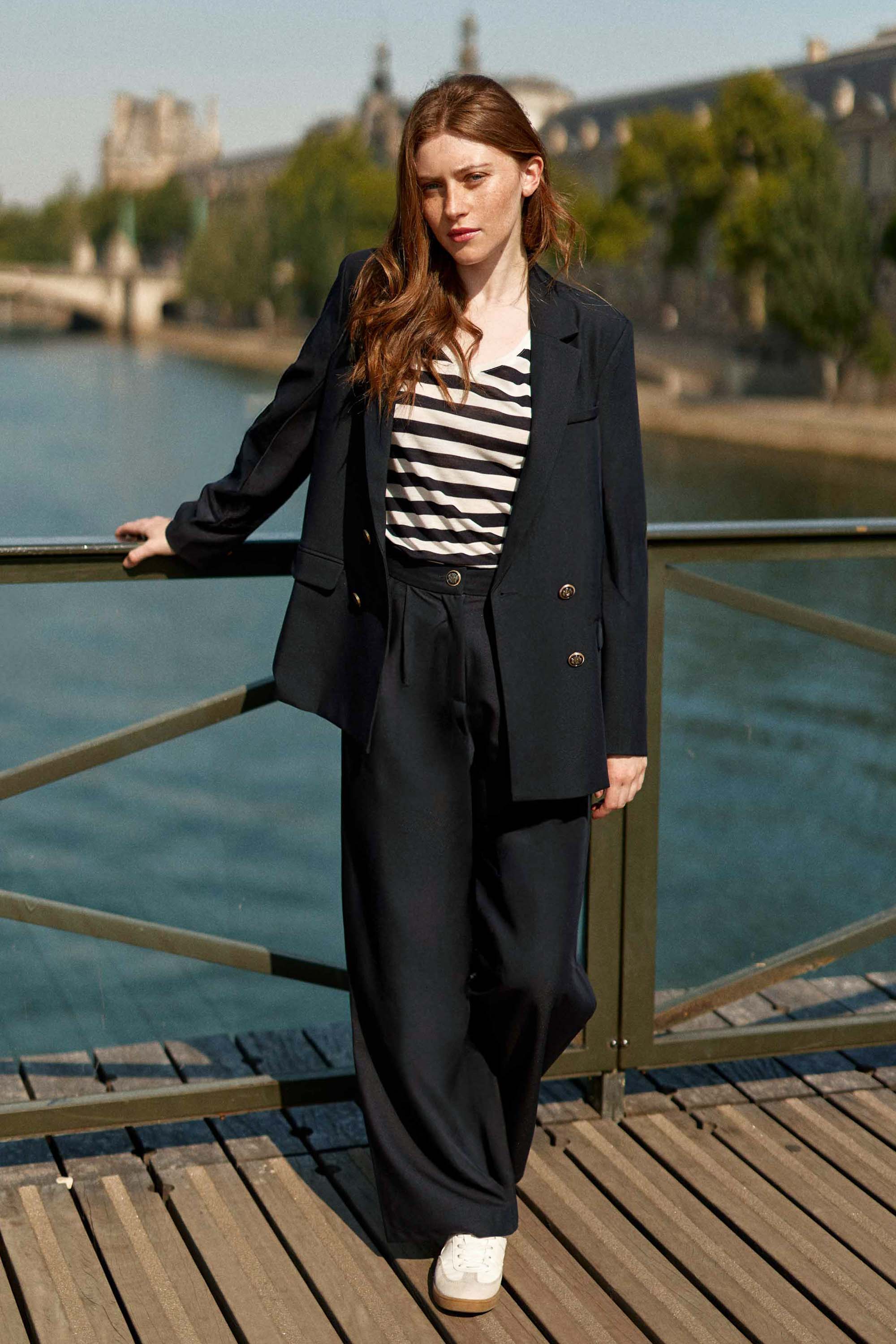 Veste tailleur marine - Victo