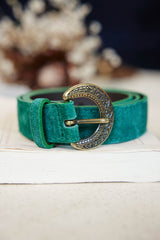 Ceinture verte en cuir - Vivian