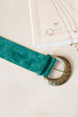 Ceinture verte en cuir - Vivian