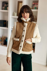 Veste sans manches camel - Vonnie